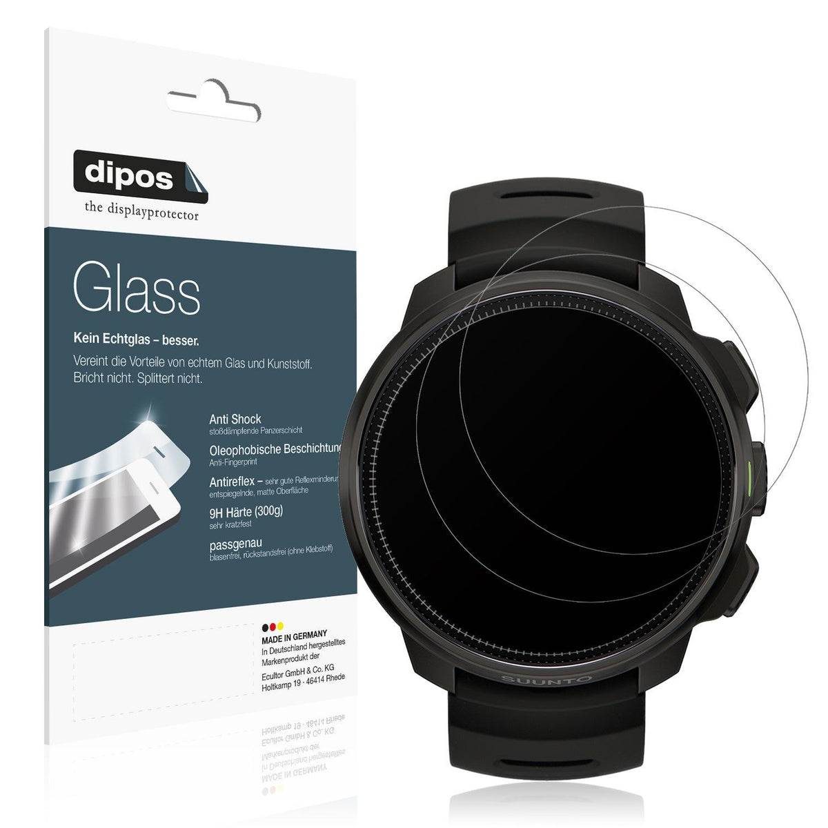 2x Screen Protector for Suunto Ocean matte Flexible Glass 9H dipos