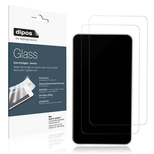 2x Screen Protector for Burg Wächter eGuard DG8100 matte Flexible Glass 9H dipos