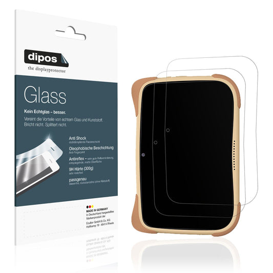 2x Screen Protector for Mediacom Smart Kid 10 matte Flexible Glass 9H dipos