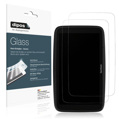 2x Screen Protector for TomTom Go Classic 6 Zoll matte Flexible Glass 9H dipos