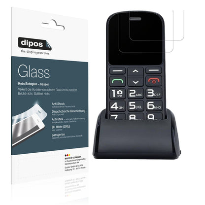 2x Screen Protector for Artfone CS182 matte Flexible Glass 9H dipos