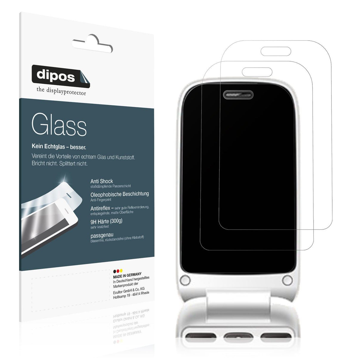 2x Screen Protector for TRUE S70 Seniorenhandy matte Flexible Glass 9H dipos