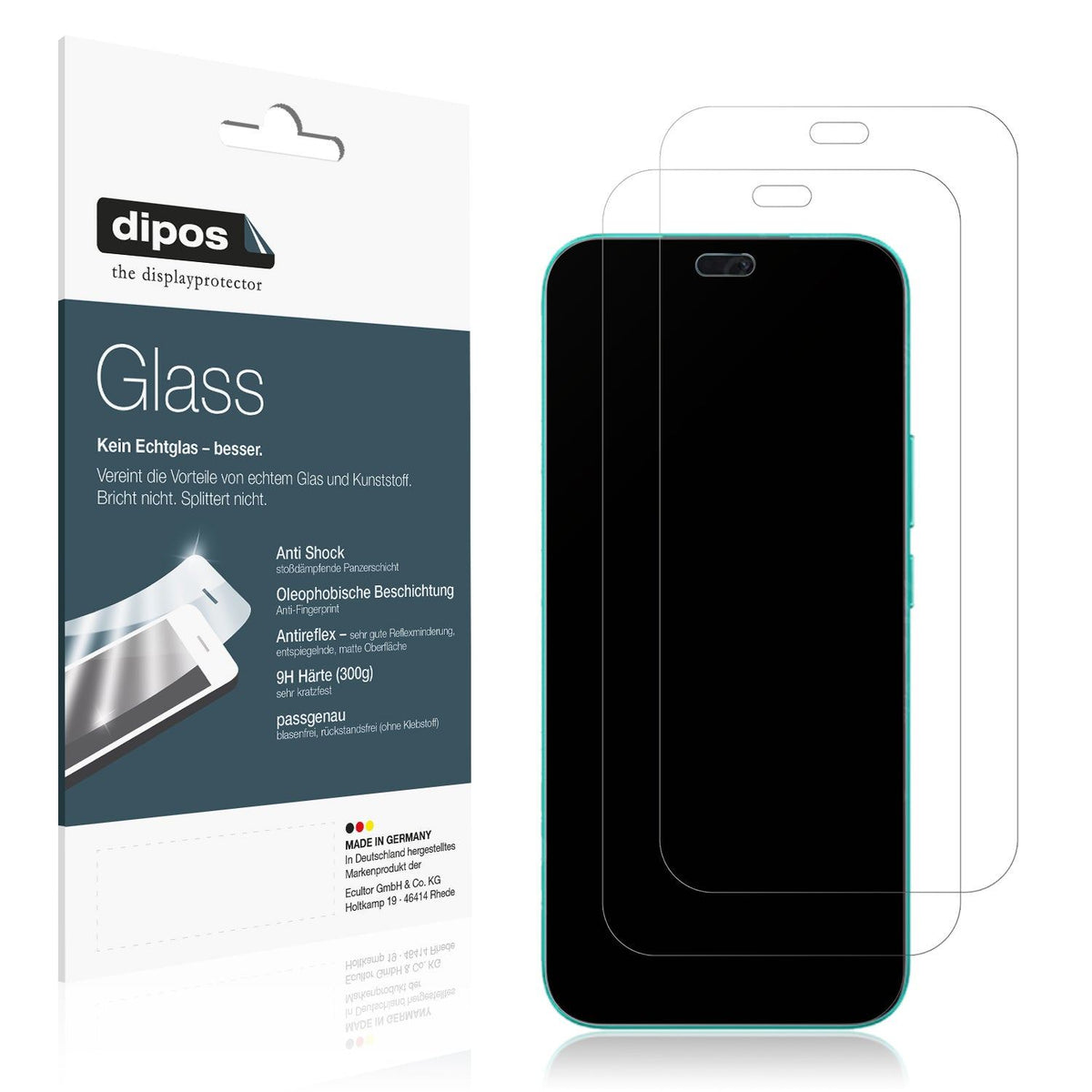 2x Screen Protector for Honor Play 9T Pro matte Flexible Glass 9H dipos