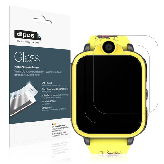 2x Screen Protector for Iowodo XT23-BK Smartwatch Kinder matte Flexible Glass