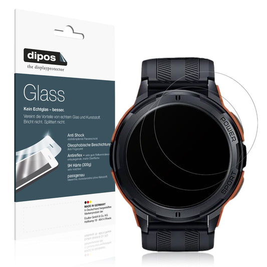 2x Screen Protector for Oukitel BT10 / BT103 Smartwatch matte Flexible Glass 9H