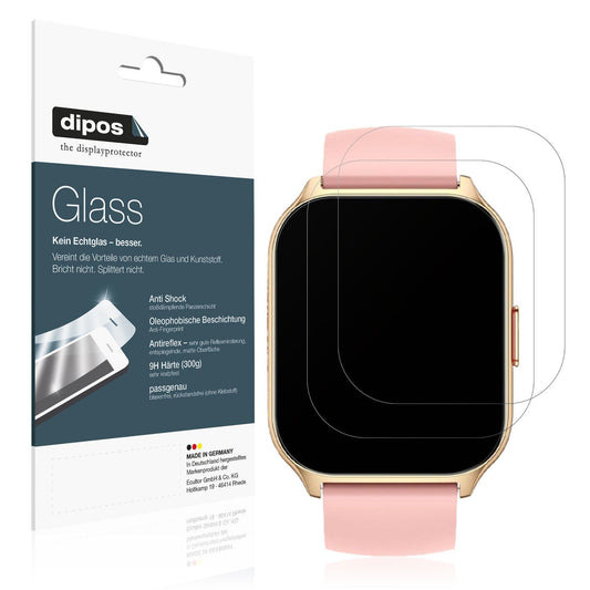 2x Screen Protector for ZOSKVEE P95 Smartwatch matte Flexible Glass 9H dipos