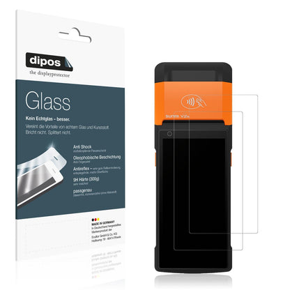 2x Screen Protector for sunmi V2s matte Flexible Glass 9H dipos
