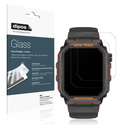 2x Screen Protector for Rogbid Tank G2 Smartwatch matte Flexible Glass 9H dipos
