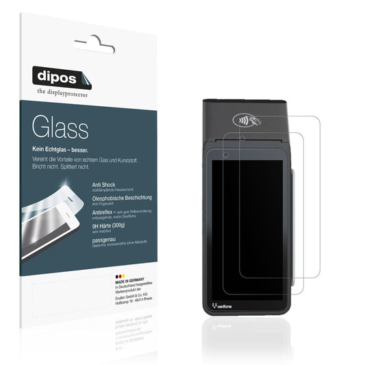 2x Screen Protector for Verifone V660p matte Flexible Glass 9H dipos