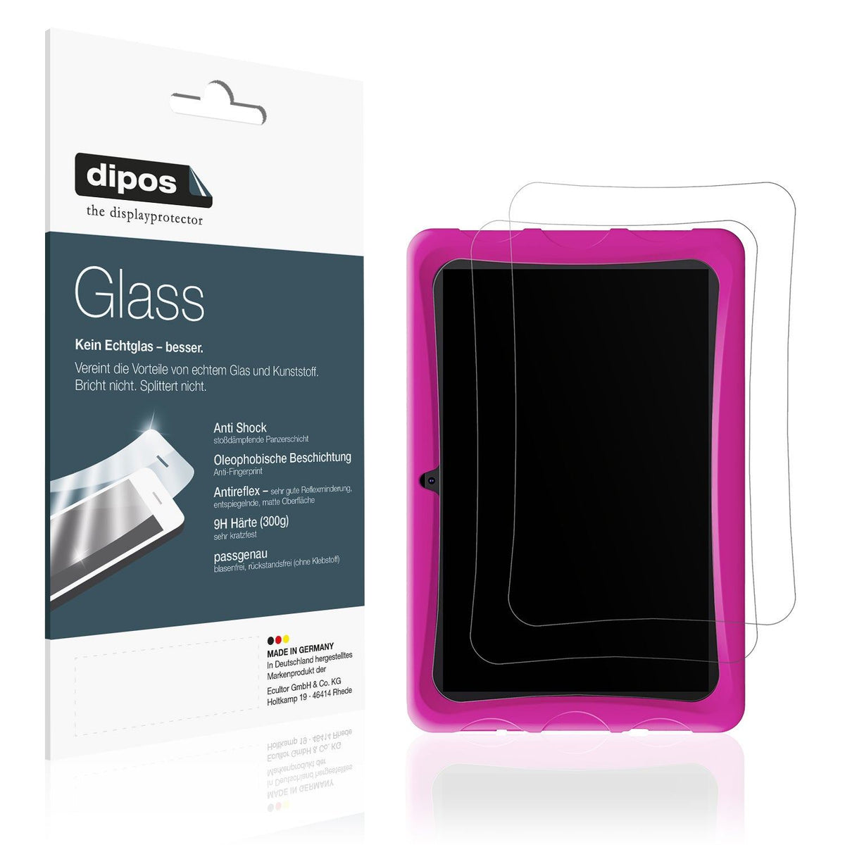 2x Screen Protector for BESTTAB A10 10 Zoll matte Flexible Glass 9H dipos