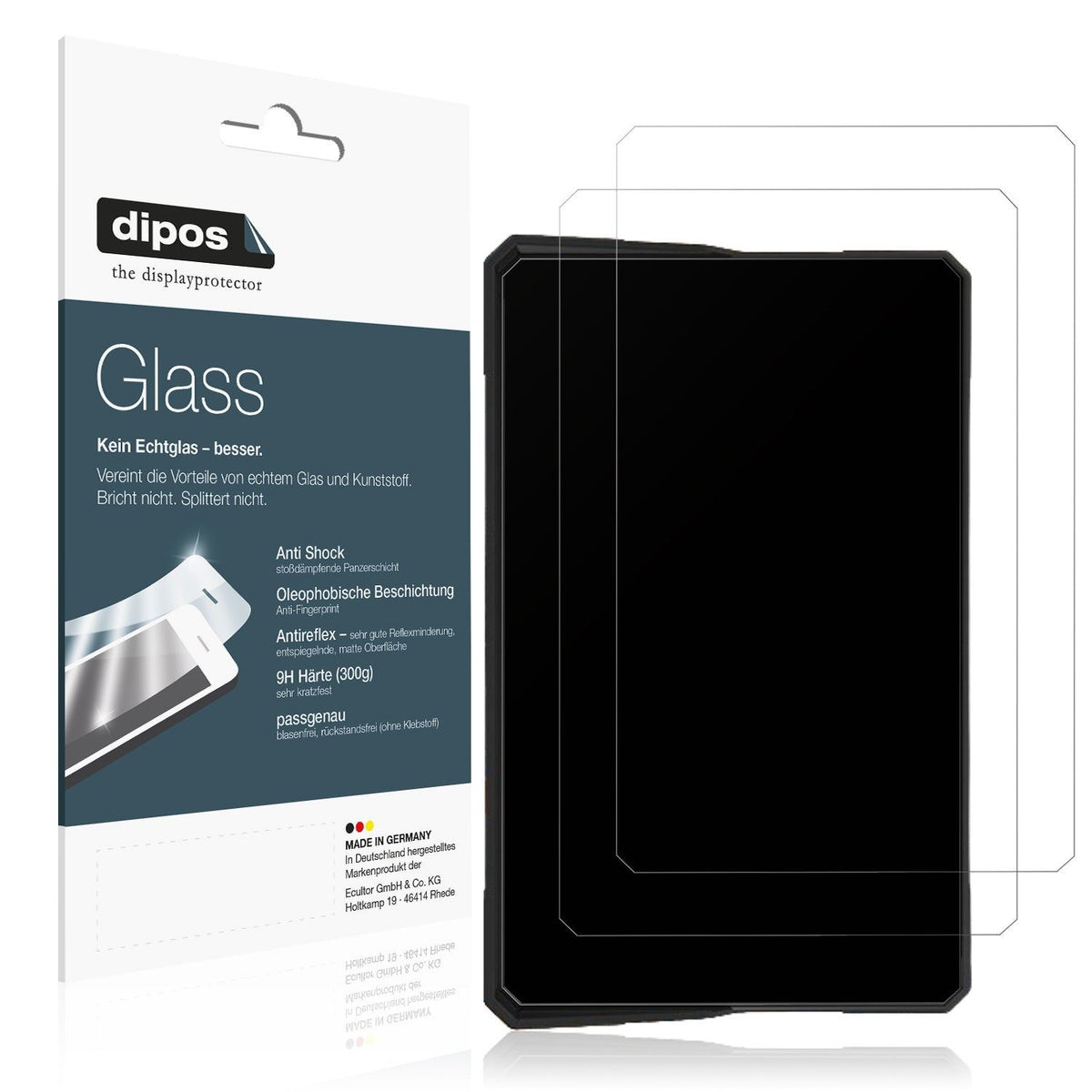 2x Screen Protector for Carpuride W702H matte Flexible Glass 9H dipos