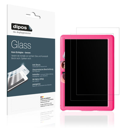 2x Screen Protector for Freeski KT1008 10 Zoll matte Flexible Glass 9H dipos