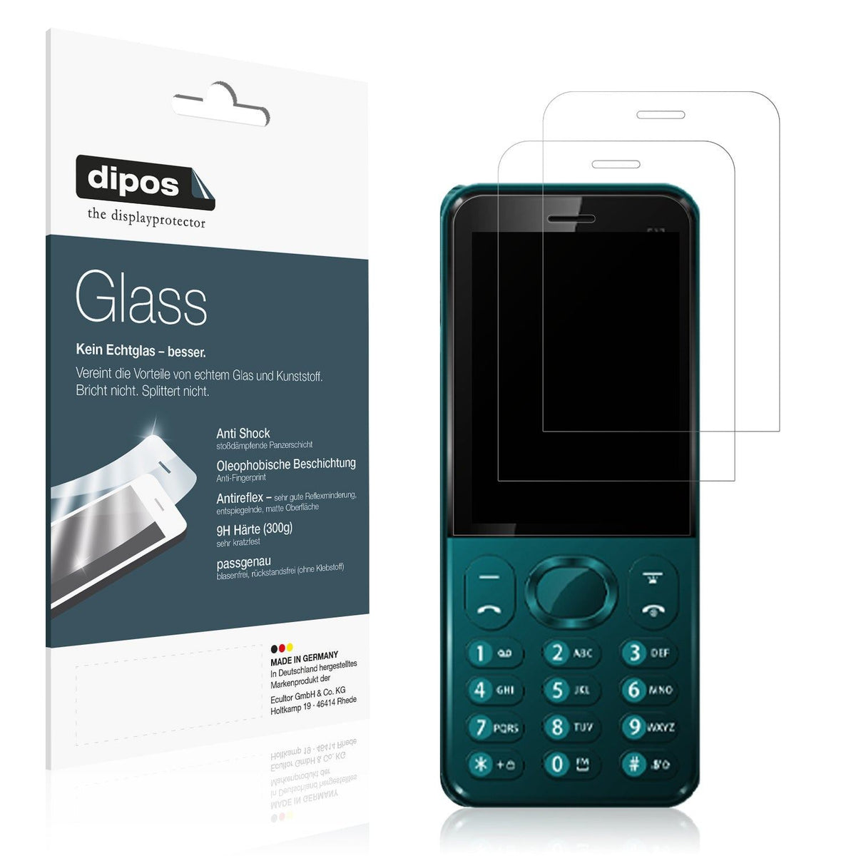 2x Screen Protector for Benco P27 matte Flexible Glass 9H dipos