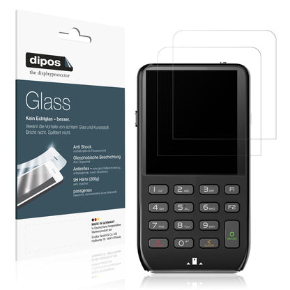 2x Screen Protector for Pax D190 matte Flexible Glass 9H dipos