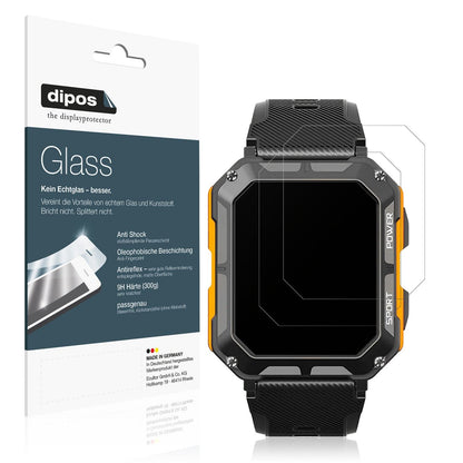 2x Screen Protector for Stahlgear Thor matte Flexible Glass 9H dipos
