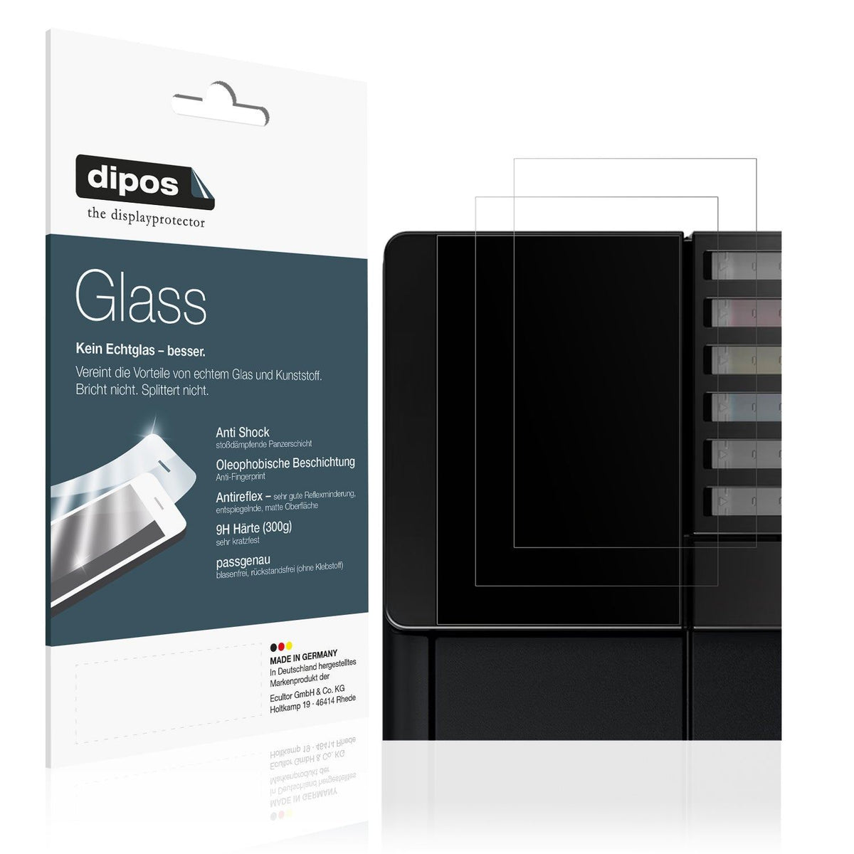 2x Screen Protector for Epson EcoTank ET-8550 matte Flexible Glass 9H dipos