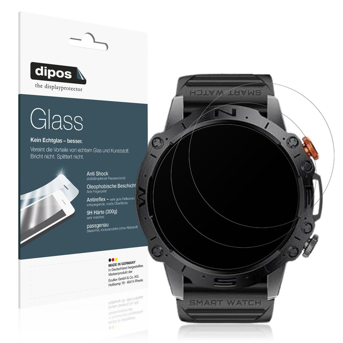 2x Screen Protector for Atheewon S10 matte Flexible Glass 9H dipos