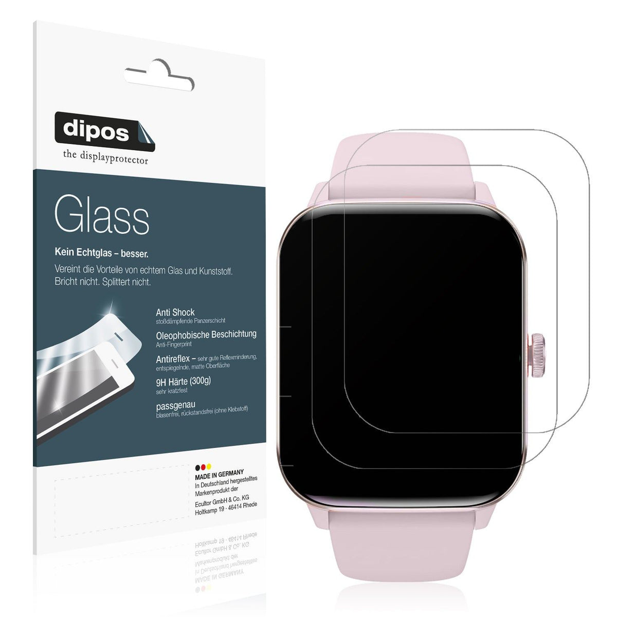 2x Screen Protector for Zaisia QS30 1.85 Zoll matte Flexible Glass 9H dipos