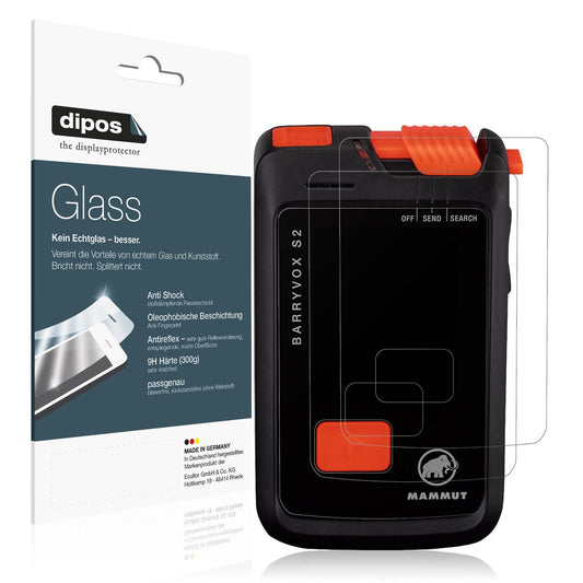 2x Screen Protector for Mammut Barryvox S2 matte Flexible Glass 9H dipos
