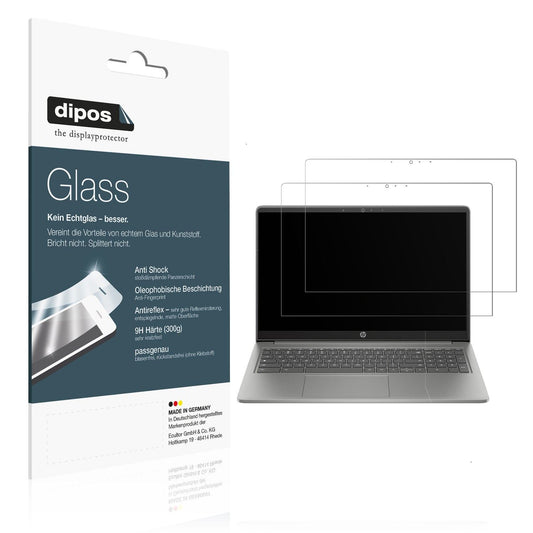 2x Screen Protector for HP Chromebook Plus 15a-nb matte Flexible Glass 9H dipos