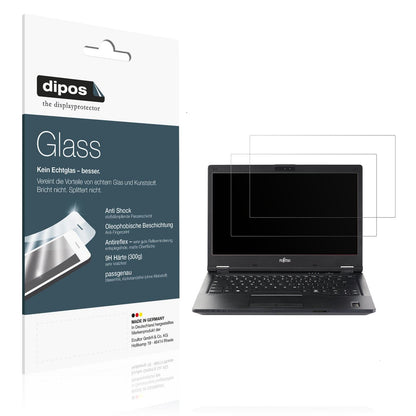 2x Screen Protector for Fujitsu Lifebook E449 14 Zoll matte Flexible Glass 9H
