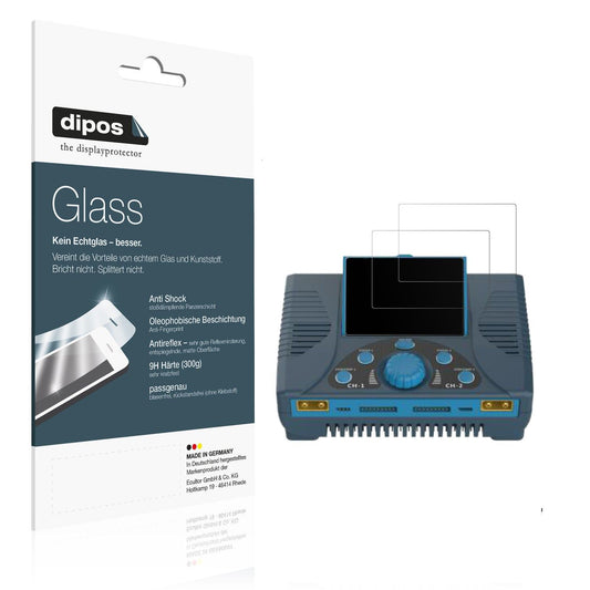 2x Screen Protector for Junsi iCharger 308 Duo matte Flexible Glass 9H dipos