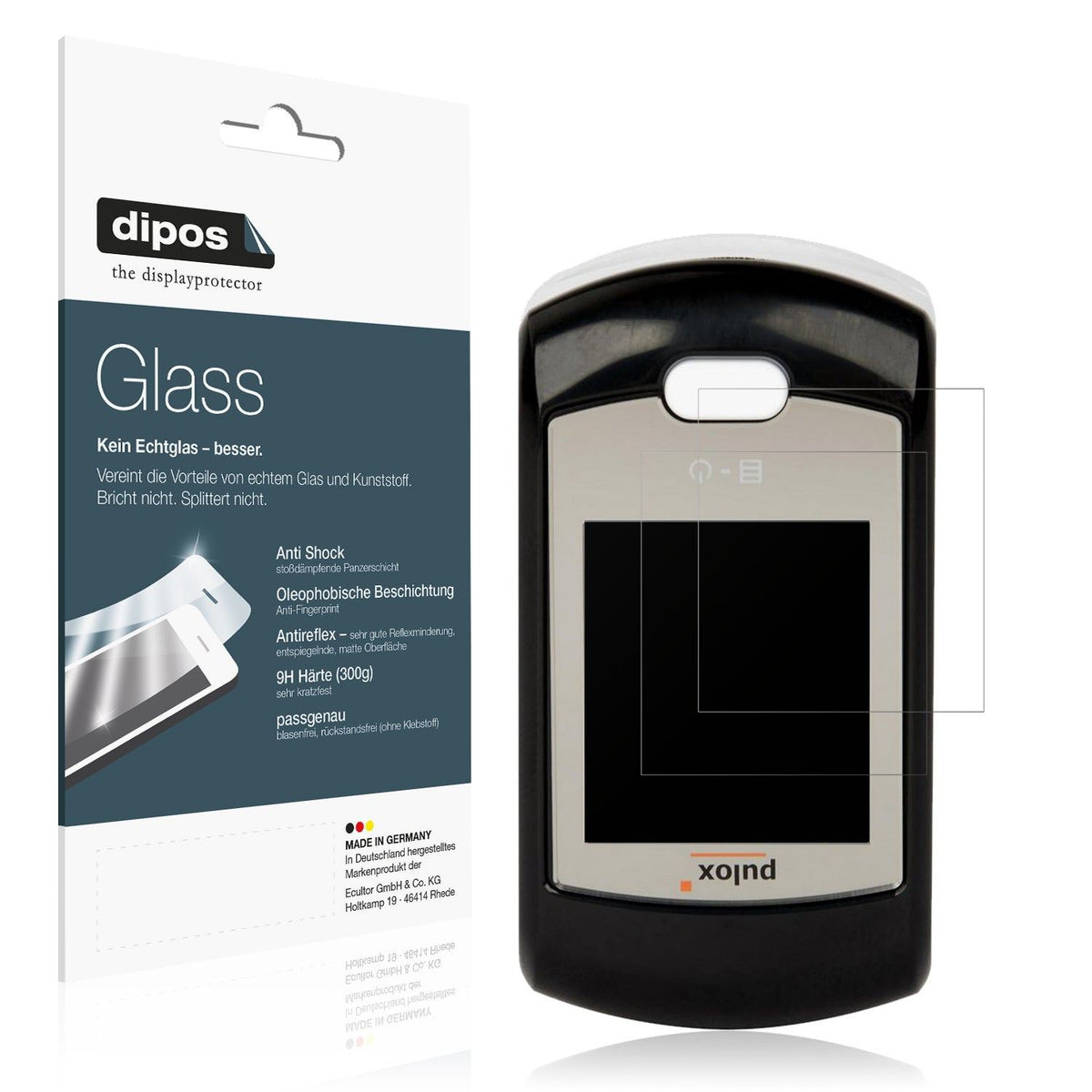 2x Screen Protector for Pulox PO-200A matte Flexible Glass 9H dipos