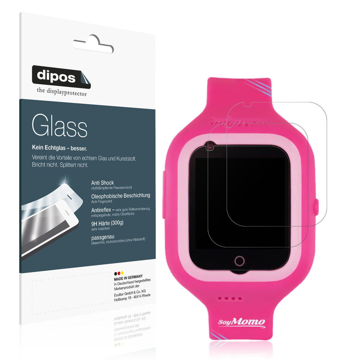 2x Screen Protector for SoyMomo Space 2.0 matte Flexible Glass 9H dipos
