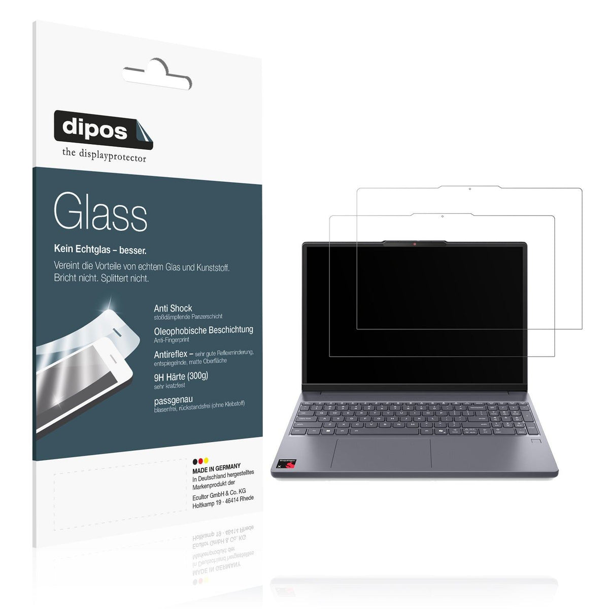 2x Screen Protector for Lenovo IdeaPad Slim 3x matte Flexible Glass 9H dipos