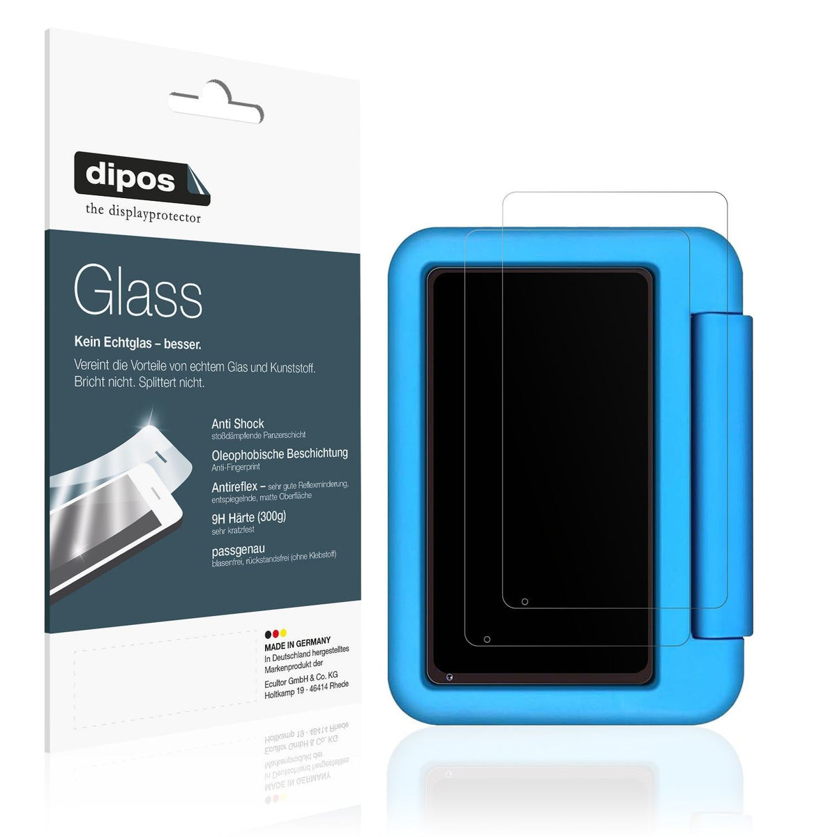 2x Screen Protector for Biegedy B21 7 Zoll matte Flexible Glass 9H dipos