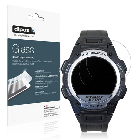 2x Screen Protector for Casio W-756 matte Flexible Glass 9H dipos