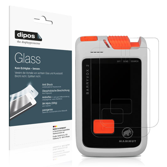 2x Screen Protector for Mammut Barryvox 2 matte Flexible Glass 9H dipos