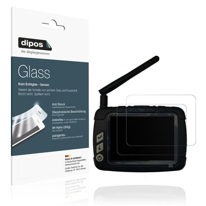 2x Screen Protector for Boatman Plus Fishfinder matte Flexible Glass 9H dipos