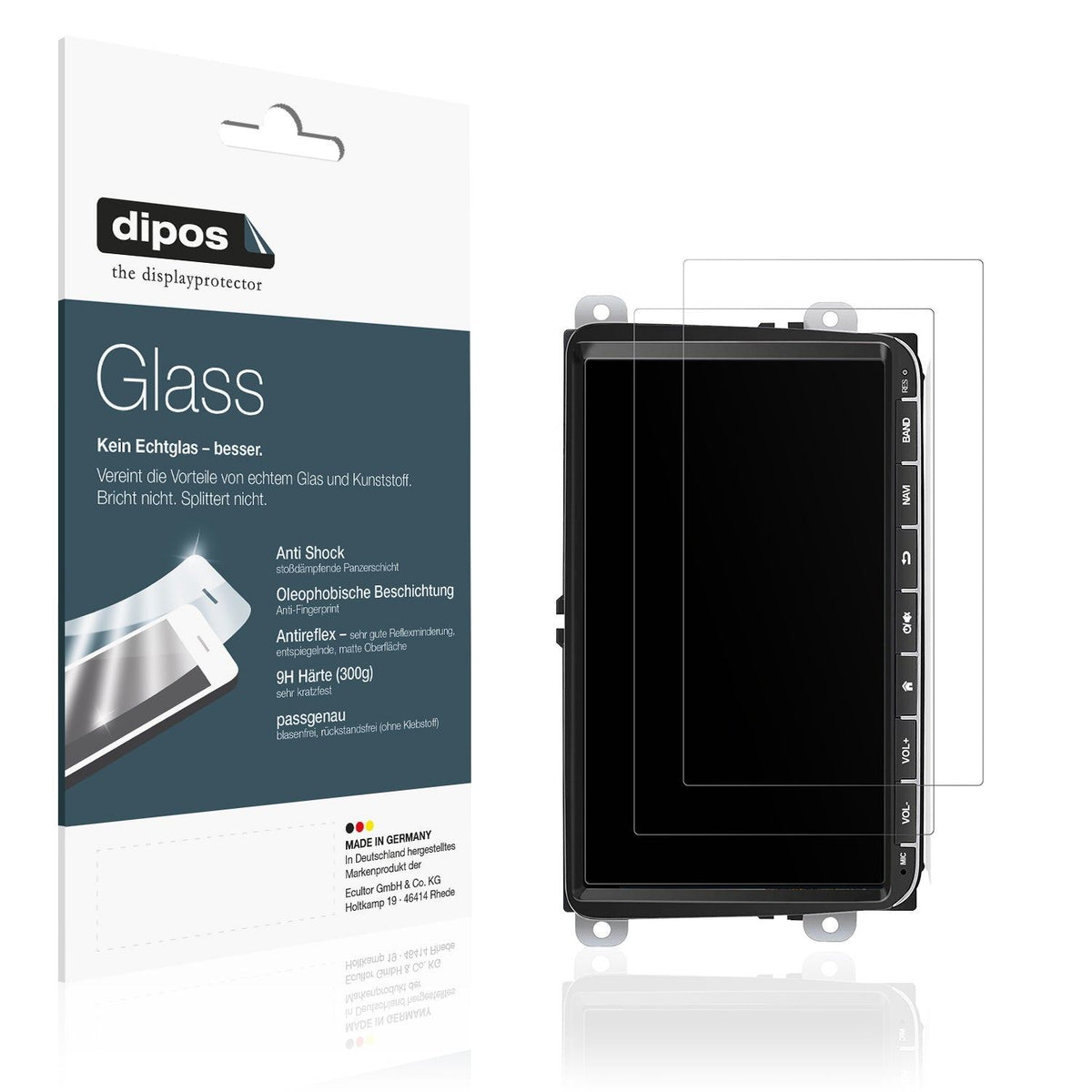 2x Screen Protector for Essgoo AR9002 matte Flexible Glass 9H dipos