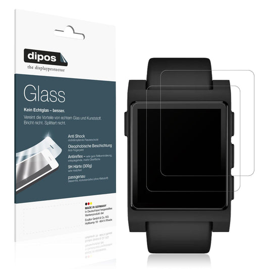 2x Screen Protector for Pebble Core Time 2 matte Flexible Glass 9H dipos