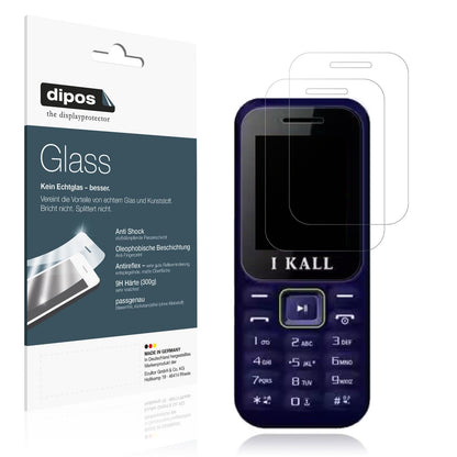 2x Screen Protector for I Kall K222 matte Flexible Glass 9H dipos