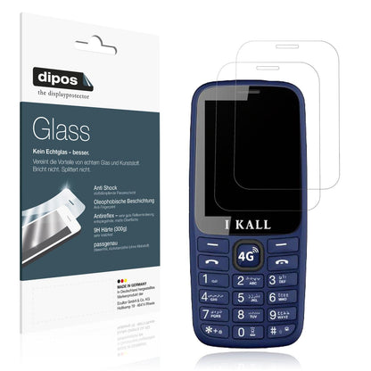 2x Screen Protector for I Kall I2 4G matte Flexible Glass 9H dipos