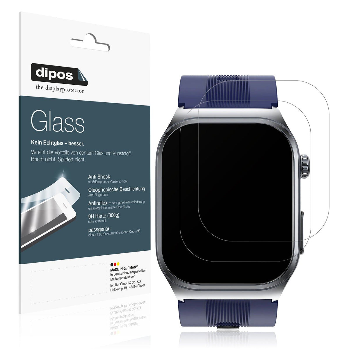 2x Screen Protector for Rogbid Rowatch D1 matte Flexible Glass 9H dipos