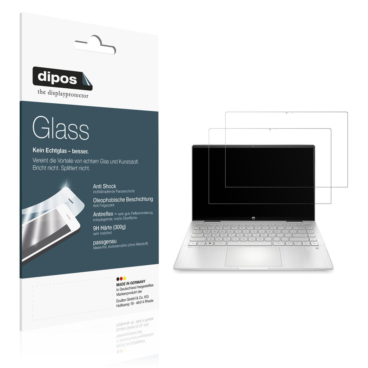 2x Screen Protector for HP Pavilion x360 2-in-1 14-ek1672nd matte Flexible