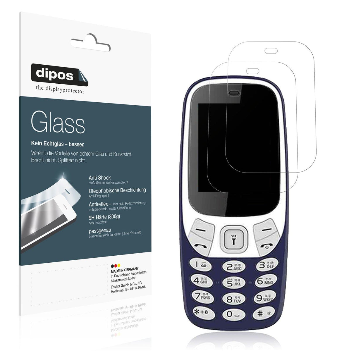 2x Screen Protector for I Kall K74 New matte Flexible Glass 9H dipos