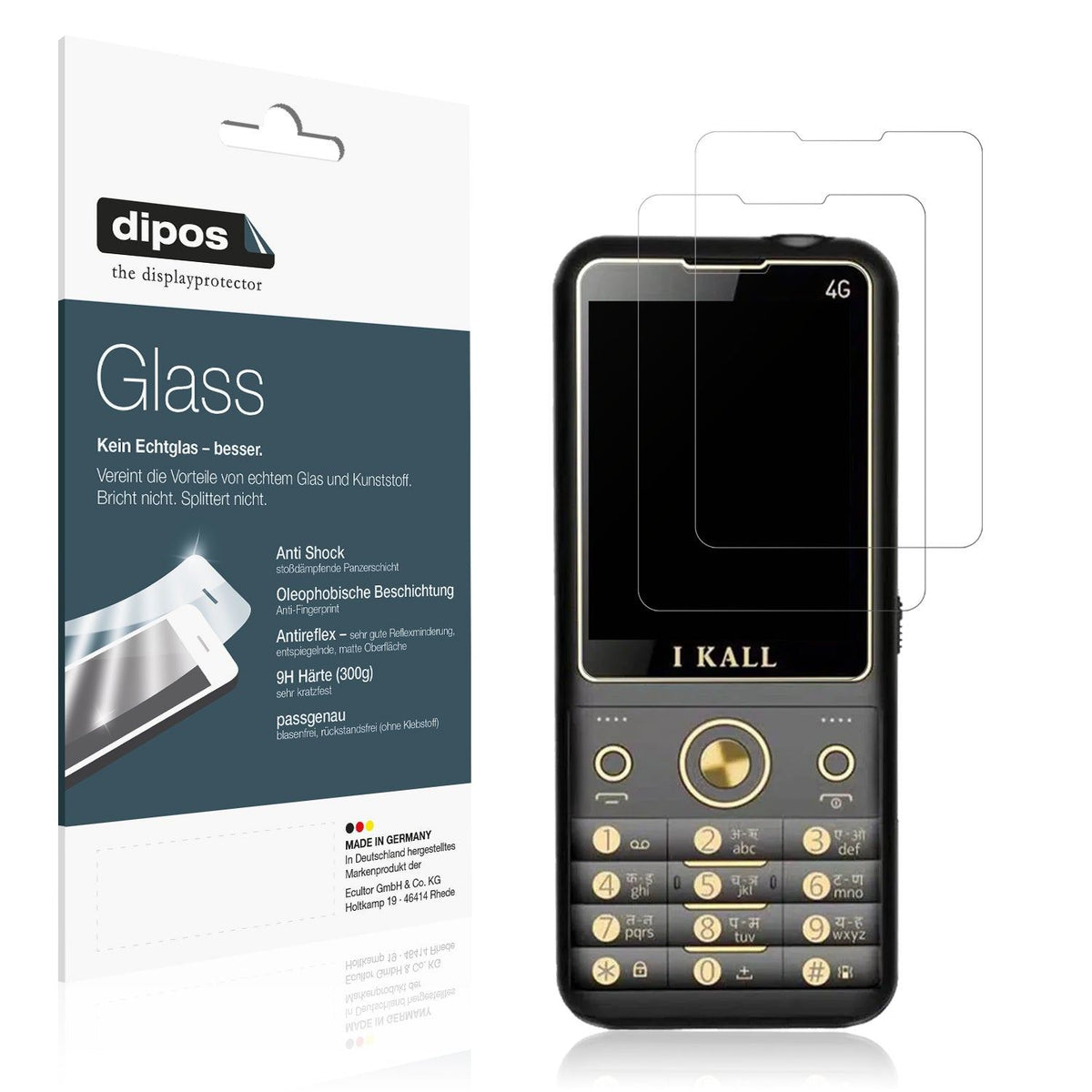 2x Screen Protector for I Kall K11 Pro 4G matte Flexible Glass 9H dipos