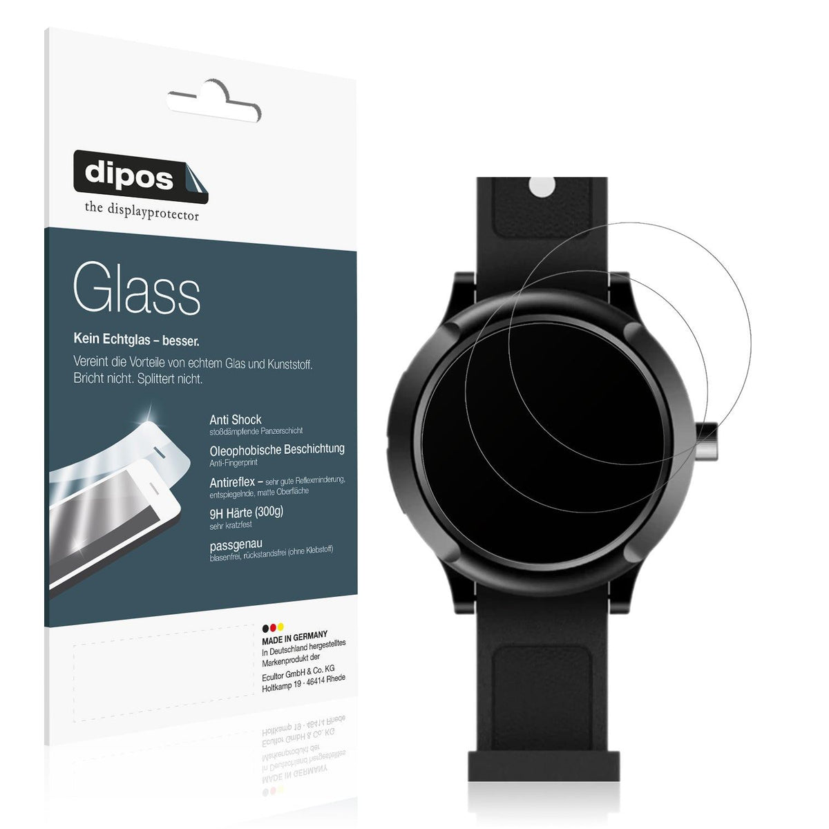 2x Screen Protector for mijnSOS MS5x matte Flexible Glass 9H dipos