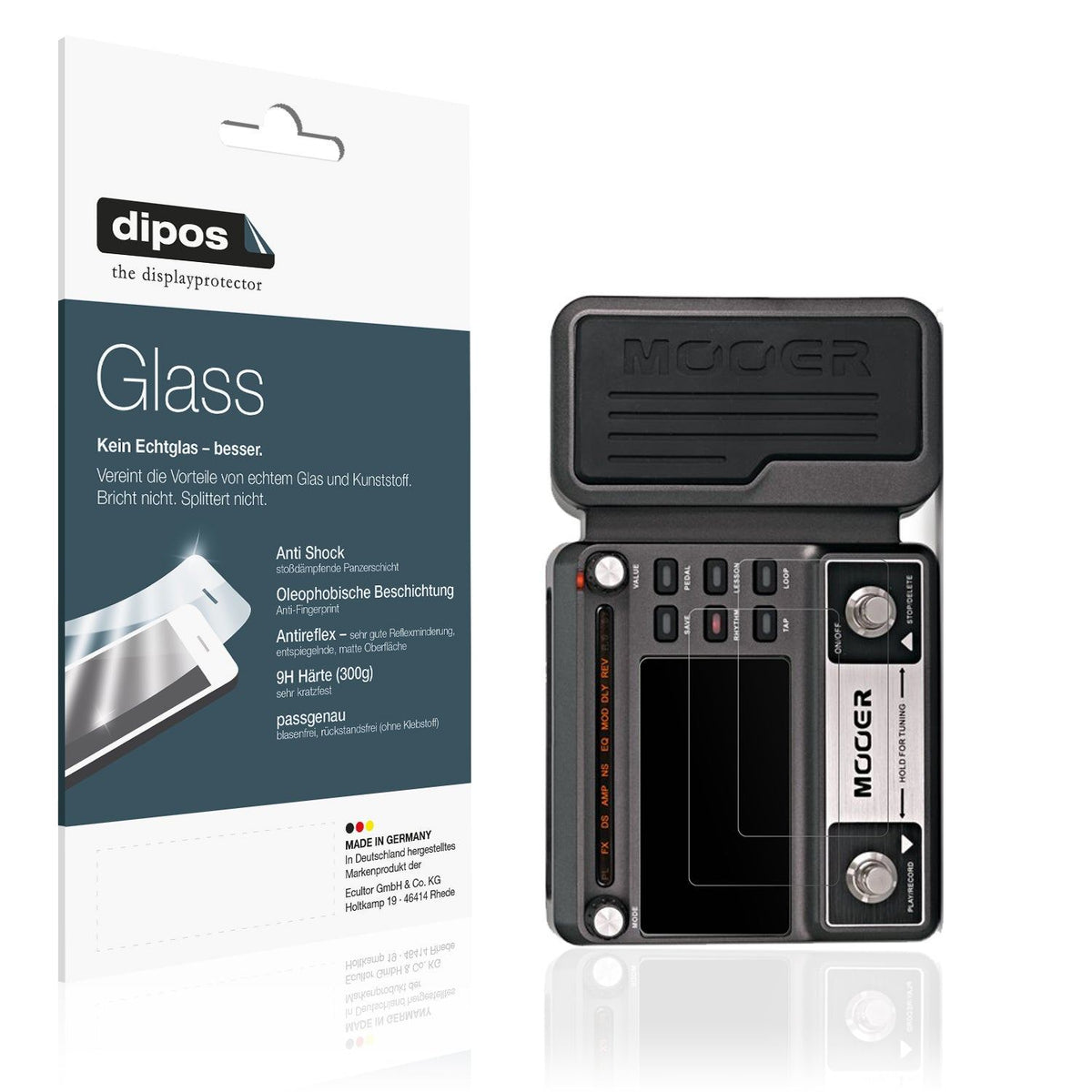 2x Screen Protector for Mooer GE100 matte Flexible Glass 9H dipos