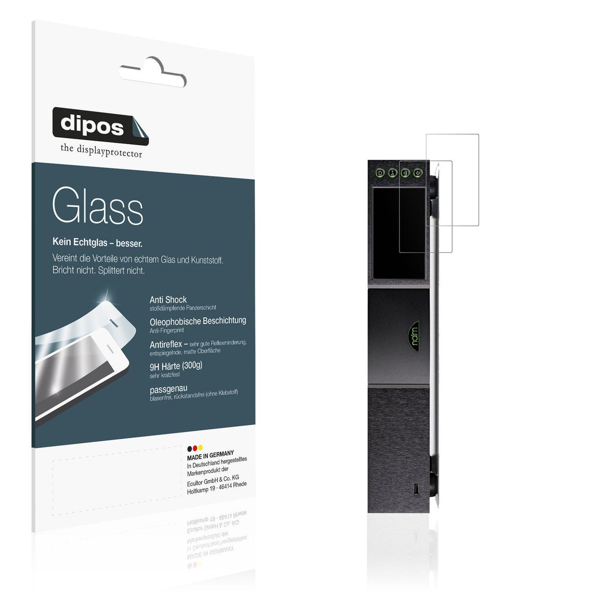 2x Screen Protector for Naim NDX 1 matte Flexible Glass 9H dipos