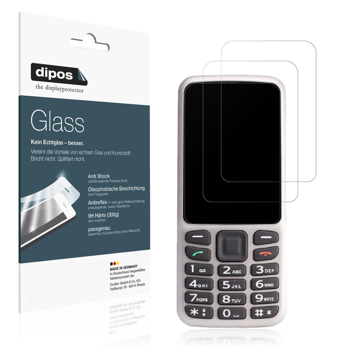 2x Screen Protector for Blindshell Classic LITE matte Flexible Glass 9H dipos