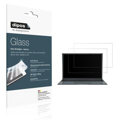 2x Screen Protector for Medion E16443 matte Flexible Glass 9H dipos