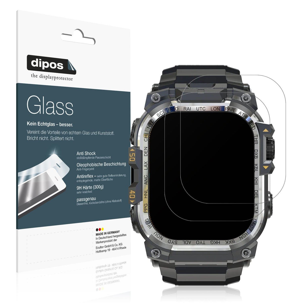 2x Screen Protector for Rollme Hero X matte Flexible Glass 9H dipos