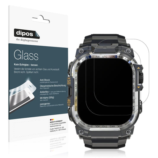2x Screen Protector for Rollme Hero X matte Flexible Glass 9H dipos
