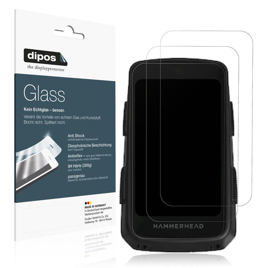 2x Screen Protector for Hammerhead Karoo 3 matte Flexible Glass 9H dipos