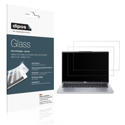 2x Screen Protector for Acer Swift Go 14 Zoll OLED matte Flexible Glass 9H dipos